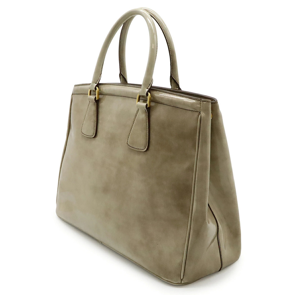 Prada FUME Bag SPAZZOLATO 2way Cream enamel Beige Shoulder CERA Cream Tan
